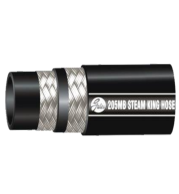 Steam King Hose – Premium EPDM Steam Hose with Multi Wire Braid, Designed for Superheated Steam, High Pressure and Temperature Resistance, Certified Quality